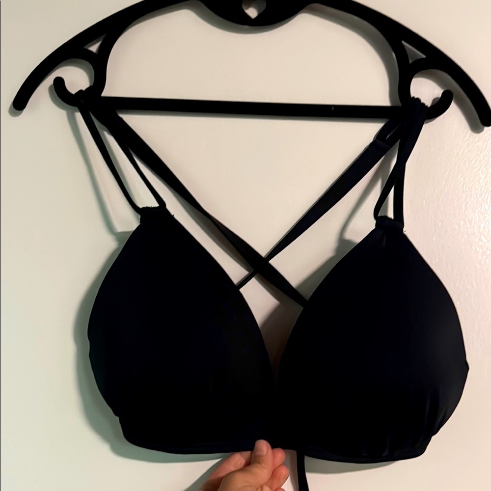 Women's Black Bikini Top Size 34D